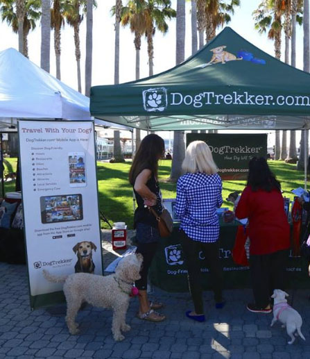 DogTrekker booth at Jack London Square