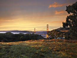 Golden Gate Bridge from Cavallo Point, Sausalito