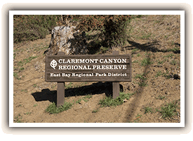 Claremont Canyon sign