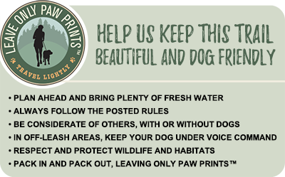 Keep trails beautiful and dog friendly